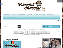 Tablet Screenshot of chocolat-chocolat.be